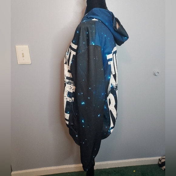 Tonight We Rise Skillet Size Small Hoodie (Galaxy) Men's - Picture 5 of 8